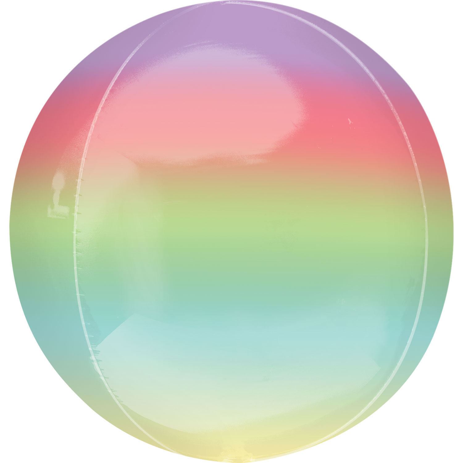 Anagram Ombre Rainbow Orbz Packaged Foil Balloons 15"/38cm w x 16"/40cm h G20*