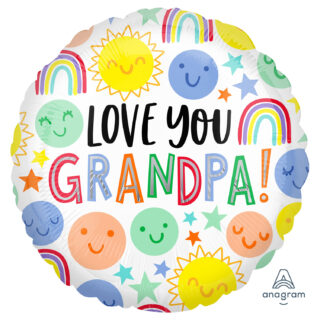 Anagram Love You Grandpa Standard HX Foil Balloons S40
