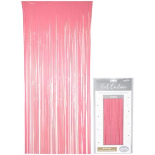 Oaktree Foil Door Curtain 0.90m x 2.40m Pastel Pink - 650527