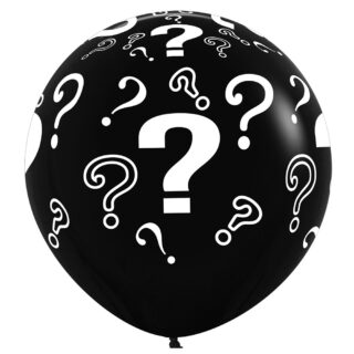Question Mark ? Fashion Colour Black 080 Latex Balloons 36