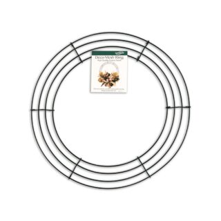 Oaktree - Eleganza Deco Mesh 13inch Coated Wire Ring Green - 1ct - 667075