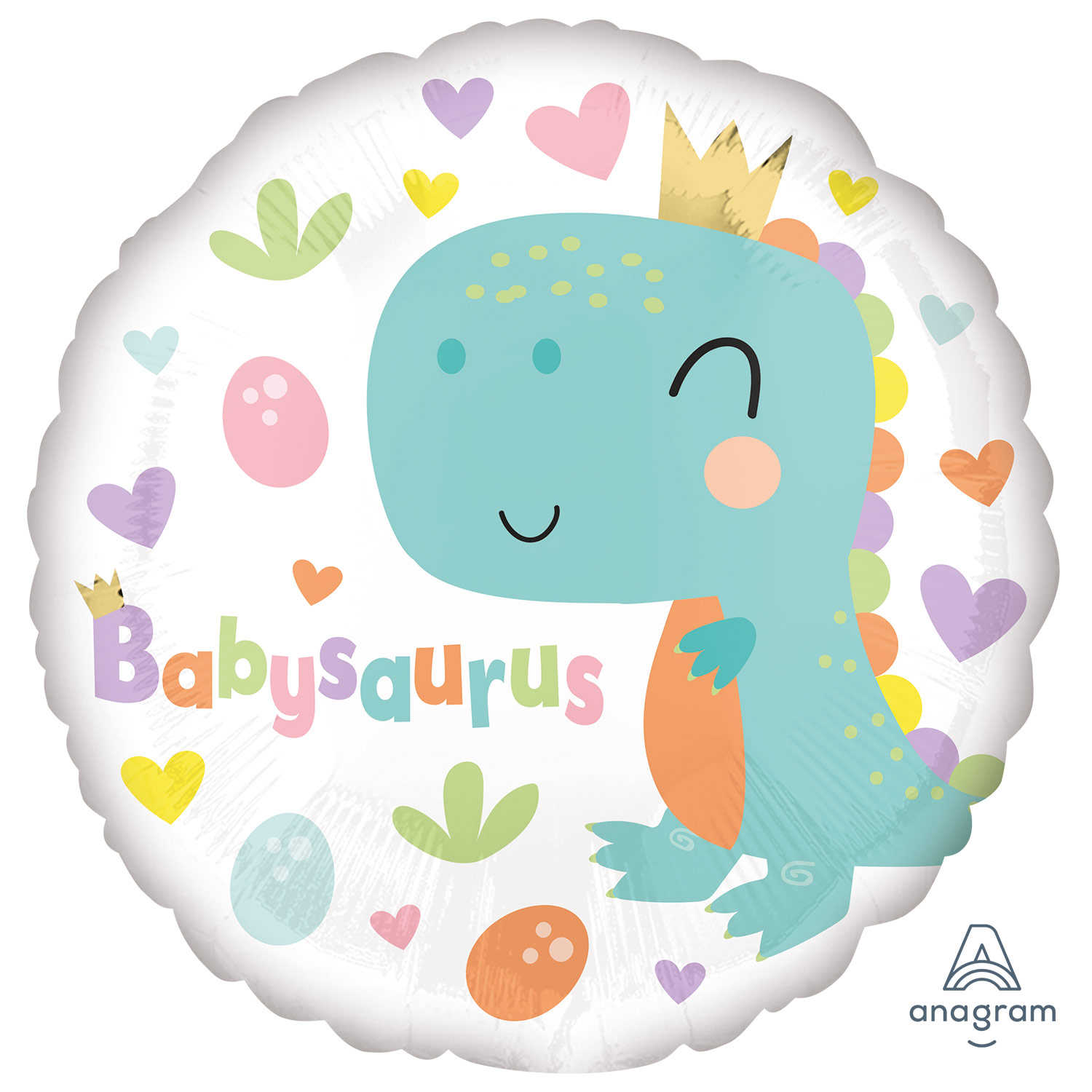 Anagram Babysaurus Standard HX Foil Balloons S40 *
