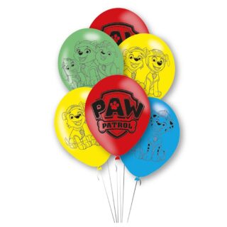 Amscan - Paw Patrol 4 Sided Latex Balloons - 6ct - 9914242