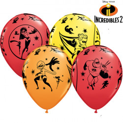 Qualatex - The Incredibles 2 Yellow, Red & Orange -11