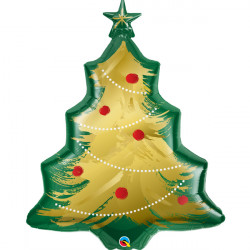 Qualatex - Christmas Tree Brushed Gold - 40