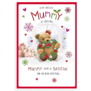 Mummy Bear & Wreath - C85431