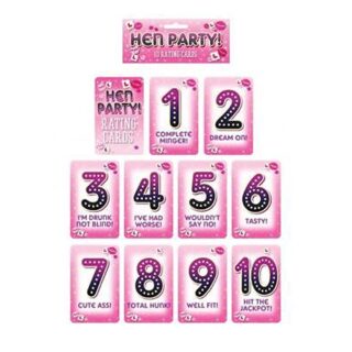 Hen Party Male Man Rating Score Cards - C07 185