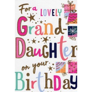 REGAL - Birthday Granddaughter Glittery - Code 75 - 6pk - H90147