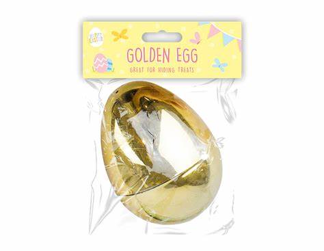 Large Golden Refillable Easter Egg