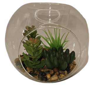 Sifcon - Glass Terrarium With Tea Light Holder - FL1056
