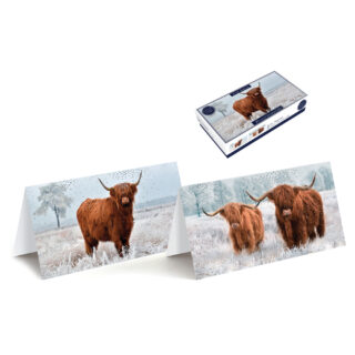 TS CARDS 20 LUX SLIM HIGHLAND COWS