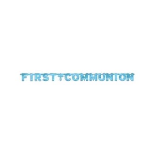 Amscan First Communion Letter Banner - 128340
