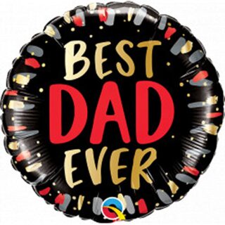 Qualatex - Best Dad Ever Round - 18