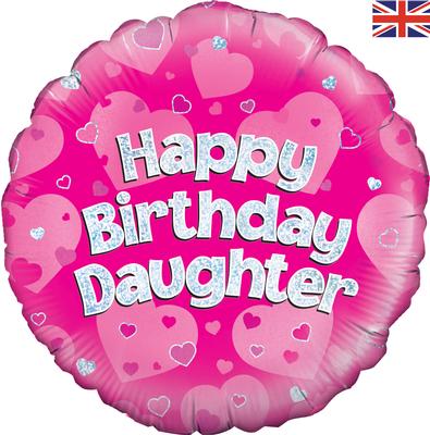 Oaktree 18" Happy Birthday Daughter Holographic
