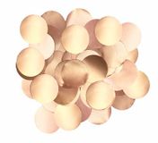 Oaktree Metallic Pearl Foil Confetti 10mm x 50g Rose Gold