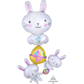 Anagram P70 Multi Balloon Easter Bunny Stacker Packaged