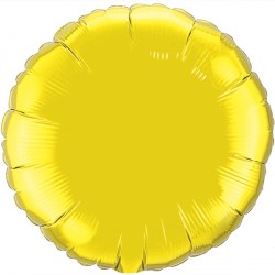 Qualatex - Citrine Yellow Round Flat - 18