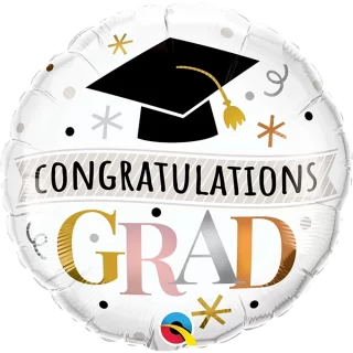 Qualatex - Congratulations Grad Rose Gold - 18
