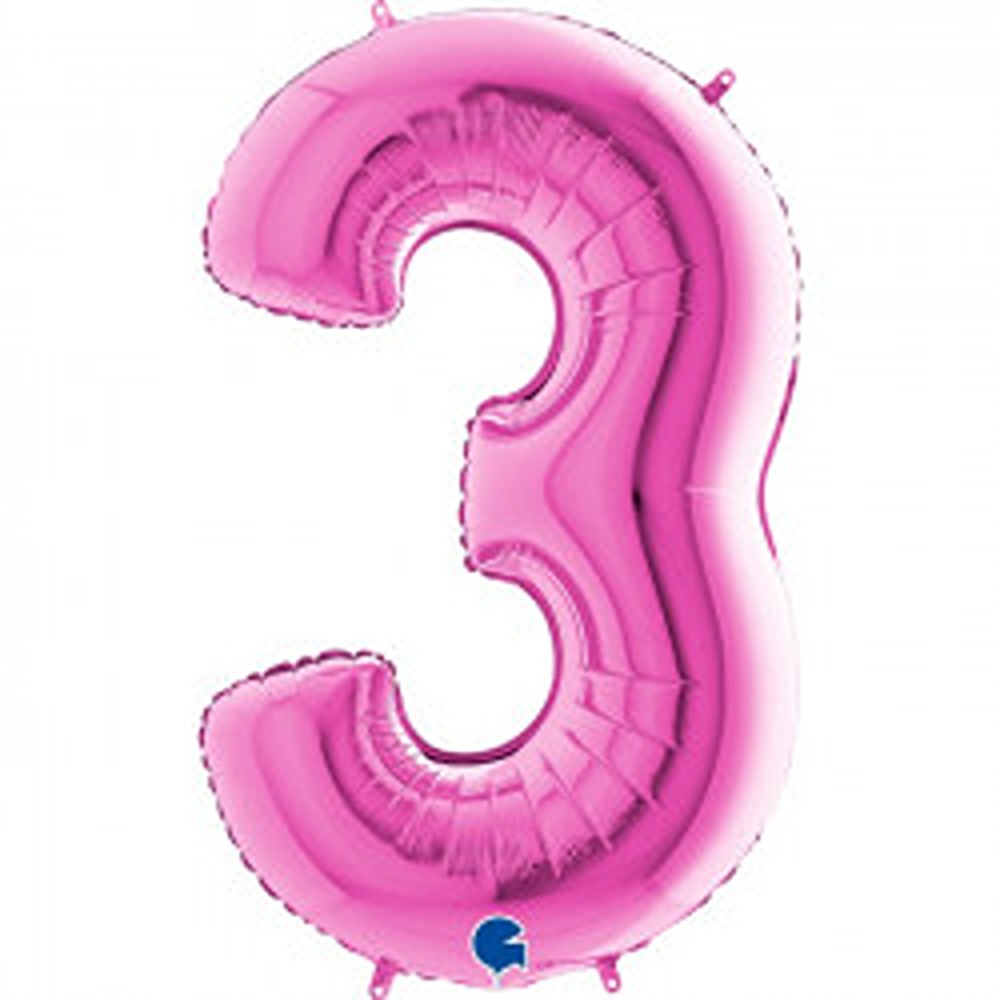 Grabo 40" Fuchsia Number 3 Pkt - 013F-P