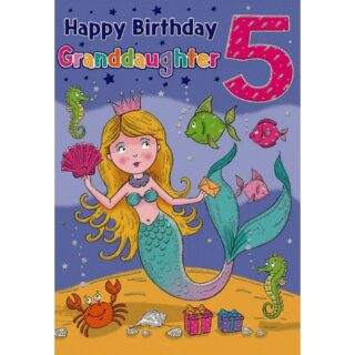 Regal - Age 5 Granddaughter Mermaid - Code 50 - 6pk - C80124