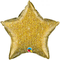 Qualatex - Glittergraphic Gold  Star Flat - 20