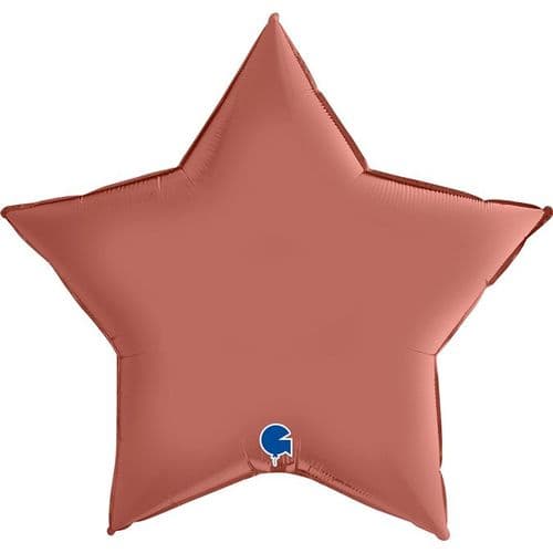 Grabo 36" Satin Rose Gold Star Flat - 362S04RG