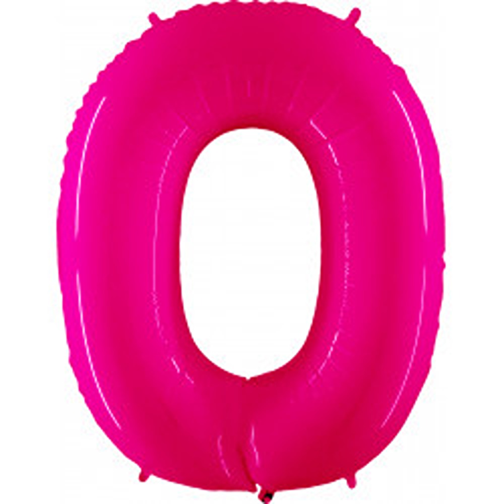 Grabo 40" Shiny Hot Pink Number 0 Pkt - 920WSP-P