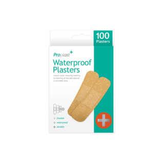Gem - Waterproof Plasters - 100 Pack - MED0036