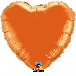 Qualatex -  Orange Heart Flat 18