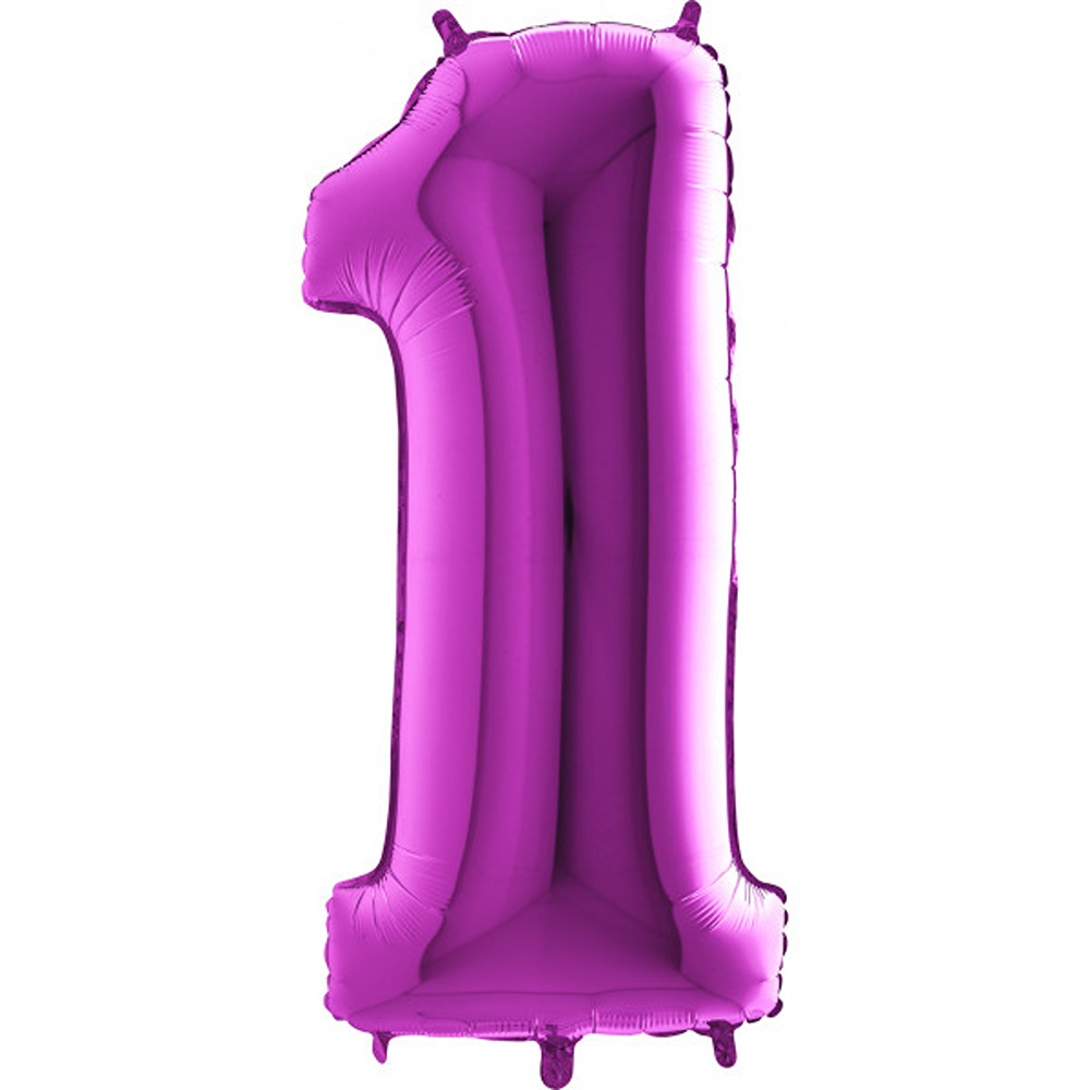 Grabo 40" Purple Number 1 Pkt - 051P-P