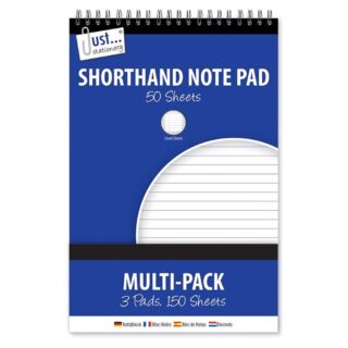 3x100 Page Shorthand& Notebooks 50gsm - 3252/48