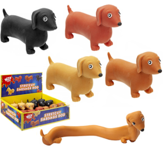 PMS - Stretchy Sausage Dog Kids Stress Reliever Toy  - 543401