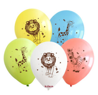 Safari Themed Printed Latex Balloons - 21252163