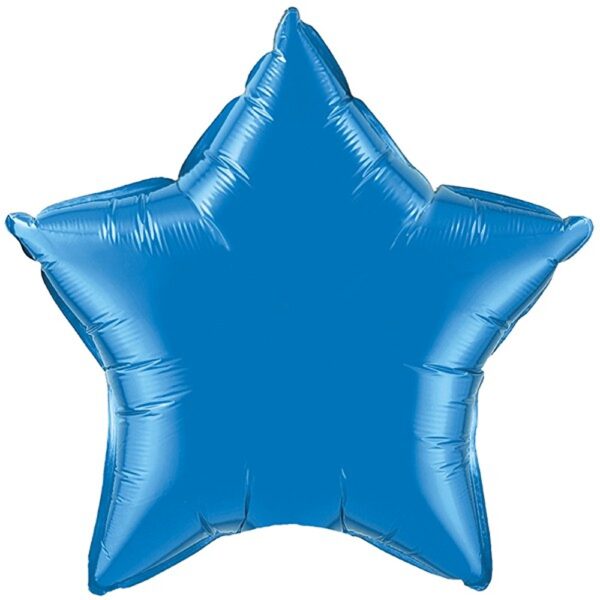 QUALATEX SAPPHIRE BLUE STAR 20" FLAT Q HK - 12624