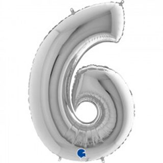 Grabo 40" Silver Number 6 Pkt - 096S-P