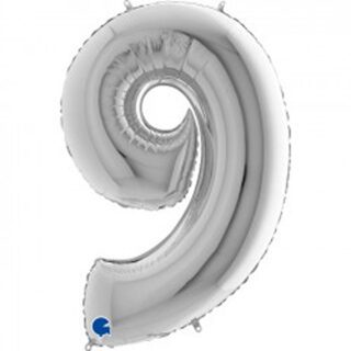 Grabo 40" Silver Number 9 Pkt - 099S-P