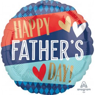 Anagram - Happy Father's Day Stripes & Argyle Standard HX Foil Balloons S40 - 4095101