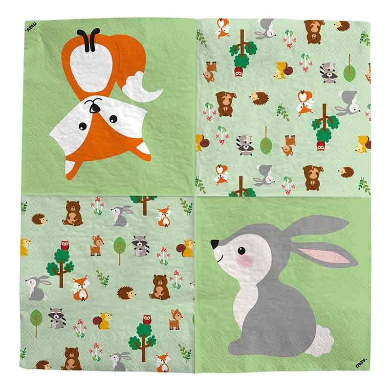 HB WOODLAND 3-ply NAPKINS 33x33cm (20pz)