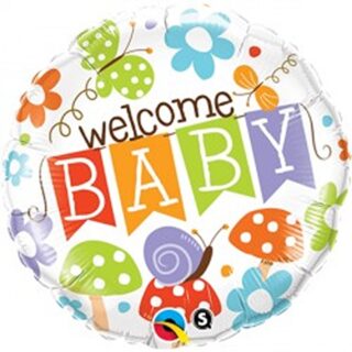 Qualatex - Welcome Baby Banner Garden - 18