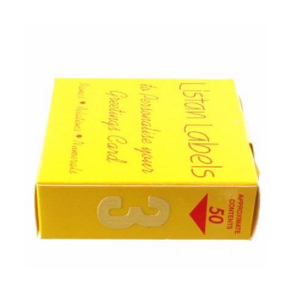 GOLD NO.3 LISTAN LABELS 50S - 100310