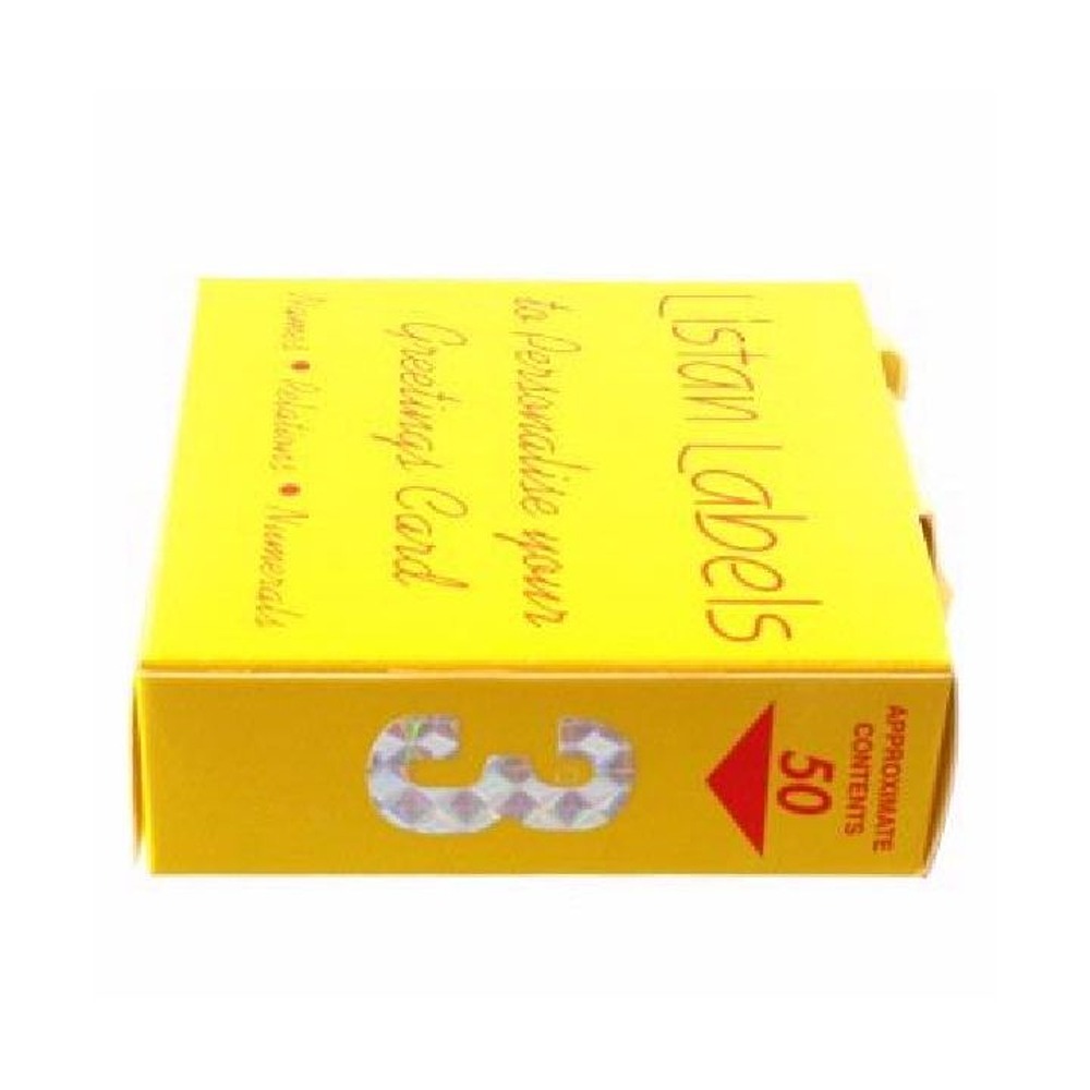 SILVER NO.3 LISTAN LABELS 50S - 105315