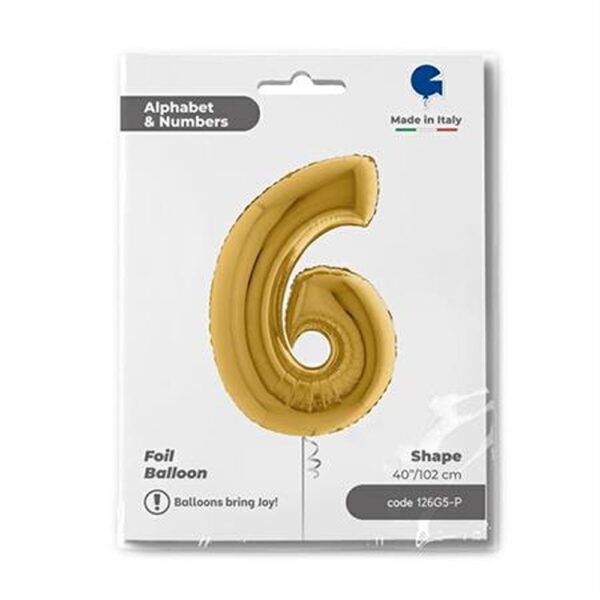 GRABO NUMBER 6 GOLD5 40" SINGLE PACK 126G5