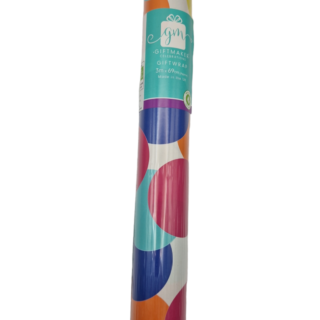 Colour  Spots - 3m  Roll Wrap - gw20f