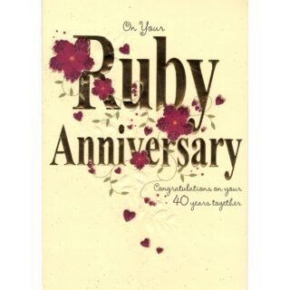 Ruby Anniversary - Code 50 - 6pk - LP5036 - Lets Party