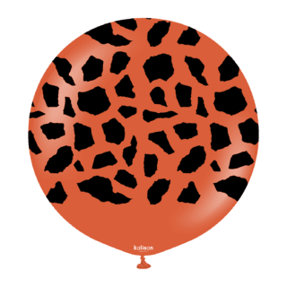 Kalisan - 24" Safari Giraffe - Rust Orange(Print Color: Black) - 1CT - 22455387