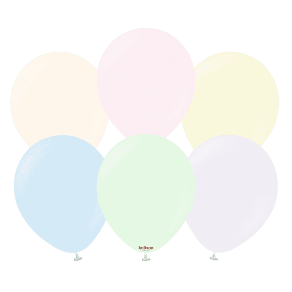 Kalisan Latex - 12" Macaron Pale Assorted - 100CT - 11230991