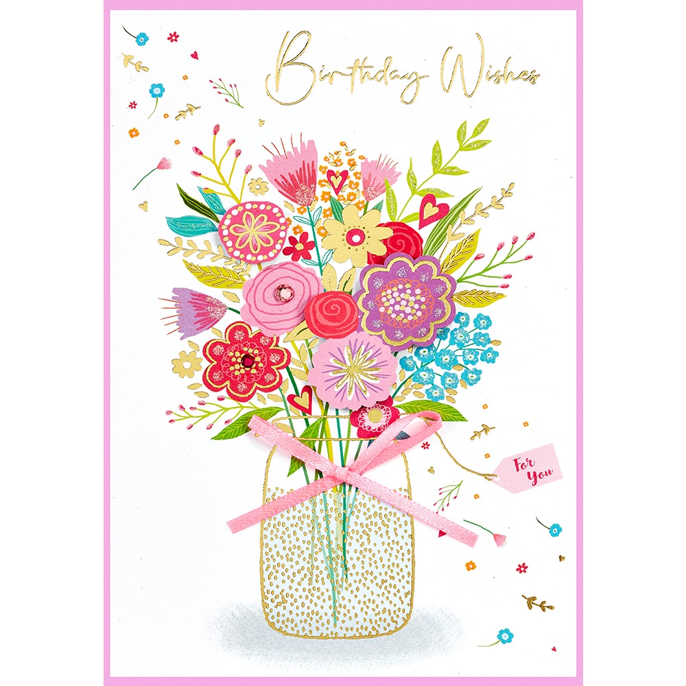 Isabel's Garden - Birthday - TRAD FEMALE C50 - 6 Pack - 31561BIRTHDAY