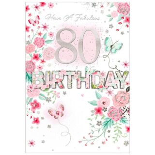 Isabel's Garden - 80th Birthday - MILESTONE FEM C50 - 6 Pack - 3156580TH