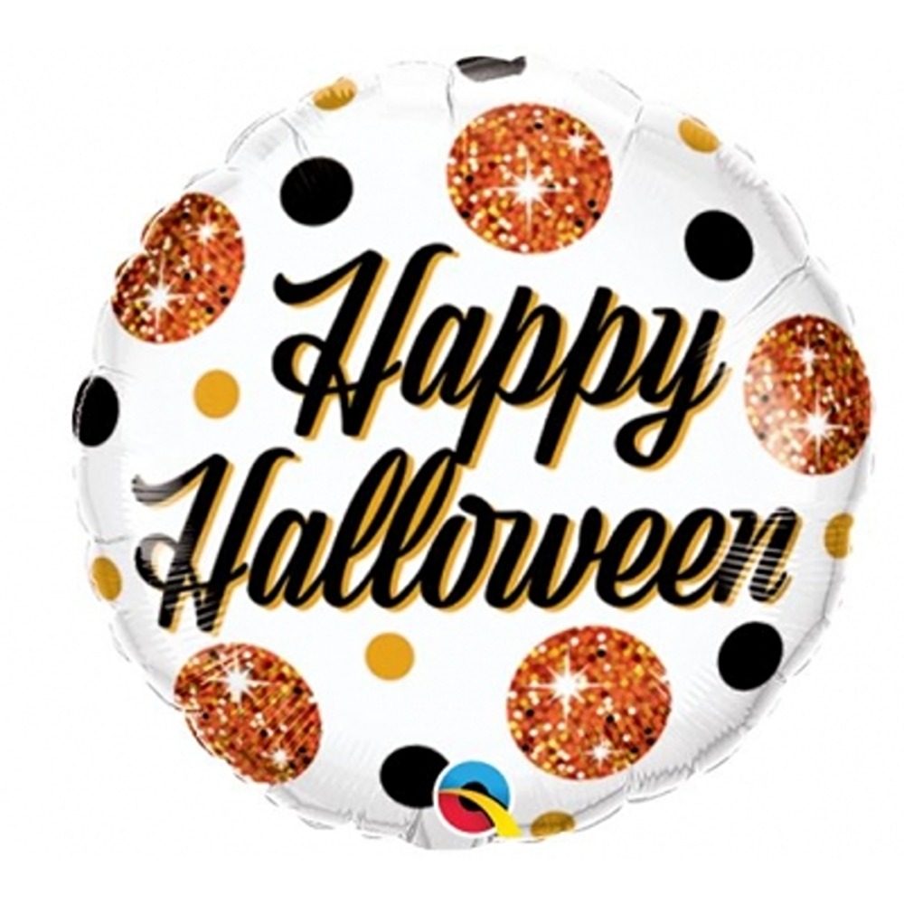 QUALATEX - SPARKLY DOTS HALLOWEEN - 9" - 897402*