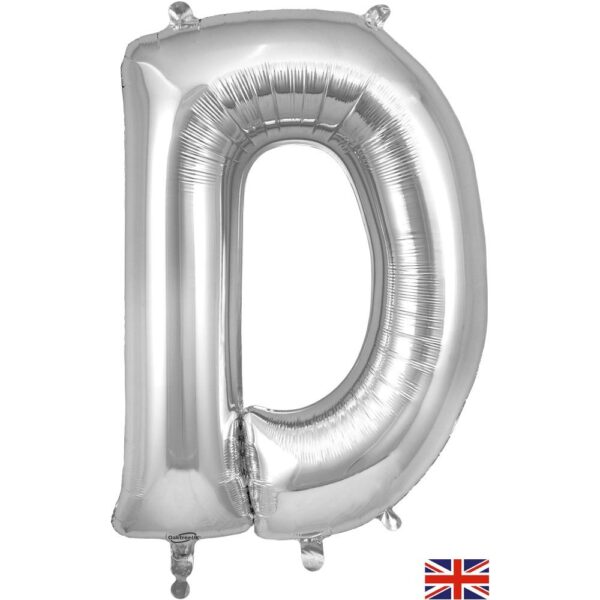 Oaktree 34" Letter D Silver - 604834